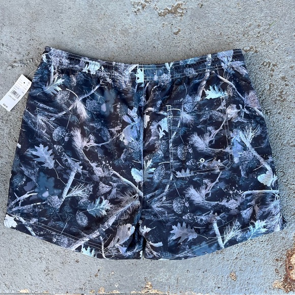 PacSun Camo Woodland Ash AOP 4.5" Swim Trunks Size Large - Picture 2 of 6